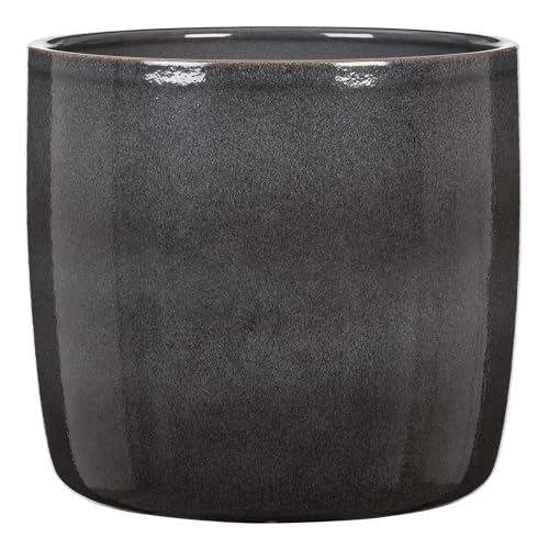 Scheurich Solido, Blumentopf aus Keramik, Farbe: Mystic Grey, 24,1 cm Durchmesser, 21,9 cm hoch, 8,2 l Vol. von Scheurich