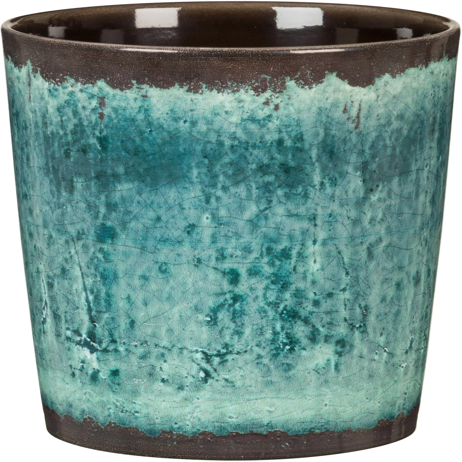 Scheurich Übertopf 870 Ø 13 cm x 12 cm Ocean Glaze von Scheurich