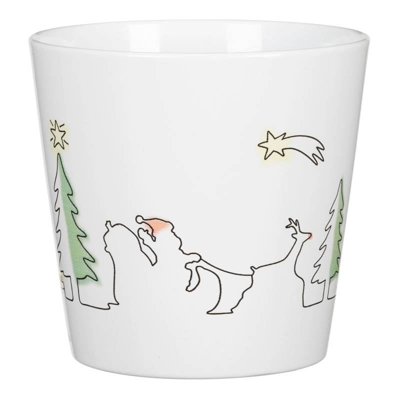 Scheurich Übertopf Santas Ride Ø 16 cm x 15 cm Weiß Scheurich Übertopf Santas Ride Ø 16 cm x 15 cm Weiß von Scheurich