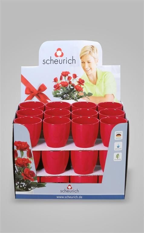 Scheurich Übertopf Serie 920 Ø 9 x 10 cm rot von Scheurich