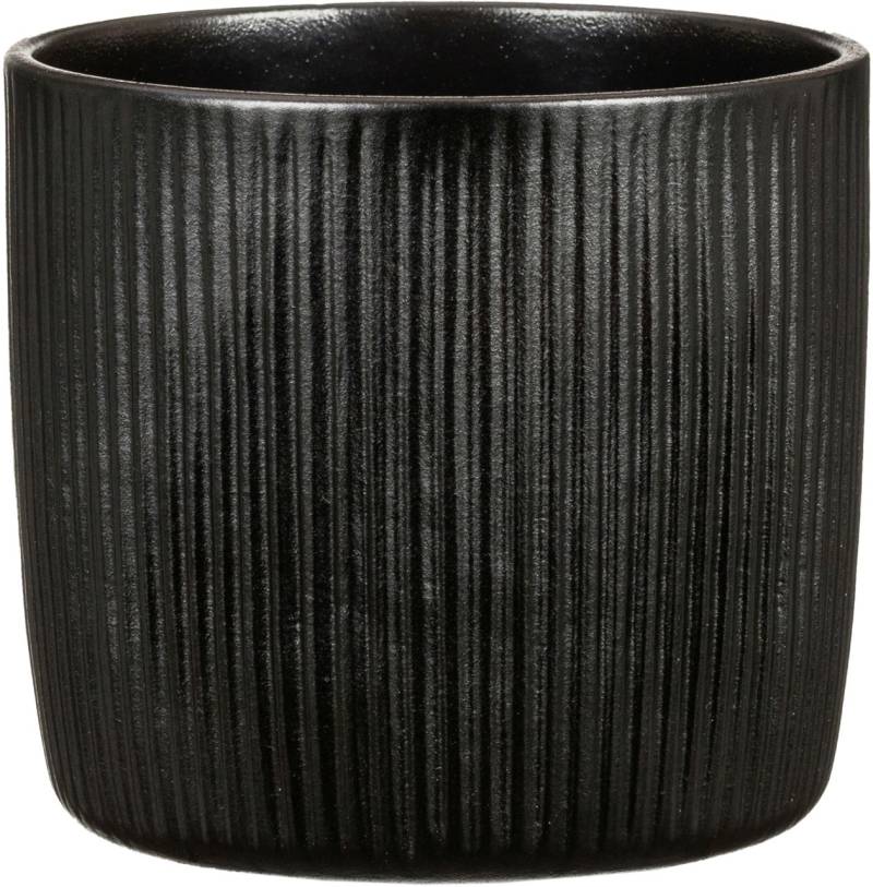 Scheurich Übertopf Solido Linea Ø 17,6 x 16 cm ebano schwarz von Scheurich
