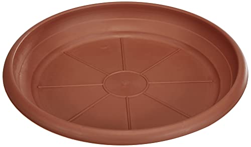 Scheurich Untersetzer aus Kunststoff, Terracotta, 20 cm Durchmesser, 2,7 cm hoch von Scheurich