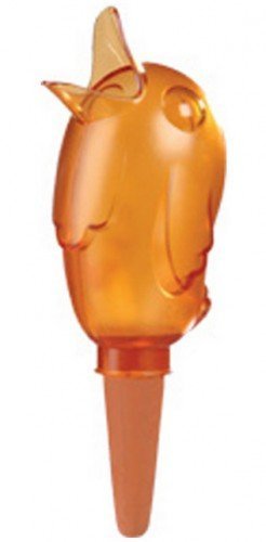 Scheurich Wasserspender Bördy S | 4 x Orange | 90ml Füllmenge | Bewässerungskugeln klein mit Ton Fuß | Wasserspender Pflanzen und Blumen Terrakotta Stiel von Scheurich