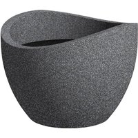 Bertopf Wave Globe Serie 250 schwarz granit ø 50 cm Kunststofftöpfe - Scheurich von Scheurich
