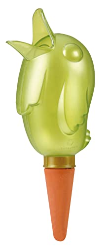 Scheurich Wasserspeicher Bördy XL | 7X Grün | 620ml Füllmenge | Bewässerungskugel klein mit Ton Fuß | Wasserspender Pflanzen und Blumen Terrakotta Stiel von Scheurich