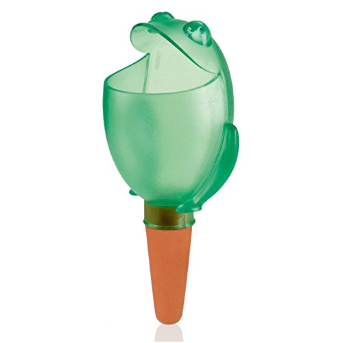 Wasserspender "Froggy" M Farbe grün, Größe 15cm, Inhalt 140ml für bis zu 4 Tage Bewässerung Ihrer Pflanzen von Scheurich