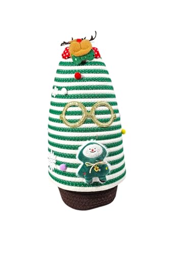 Festliche Aufbewahrungskörbe, gewebten Körben aus Baumwollseil, Dekokorb für Weihnachten (Weihanchtsbaum A) von Schevem