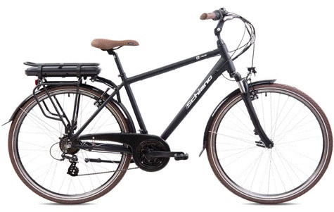 Schiano Ride E-Bike Trekking  28 Zoll 21-Gang 374 Wh schwarz von Schiano
