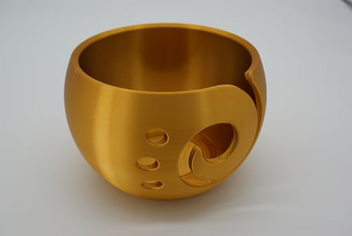 Schicht-Design Garnschale Bowl - Unsere Nr.1-17cm Durchmesser - Glänzend - Farbe Gold Seide matt 4814 von Schicht-Design