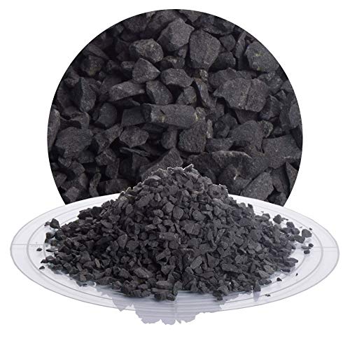 25 kg Basalt Fugensplitt anthrazit in 2-5 mm von Schicker Mineral, witterungsbeständiger und streusalzresistenter Naturstein für Pflasterfugen von Schicker Mineral