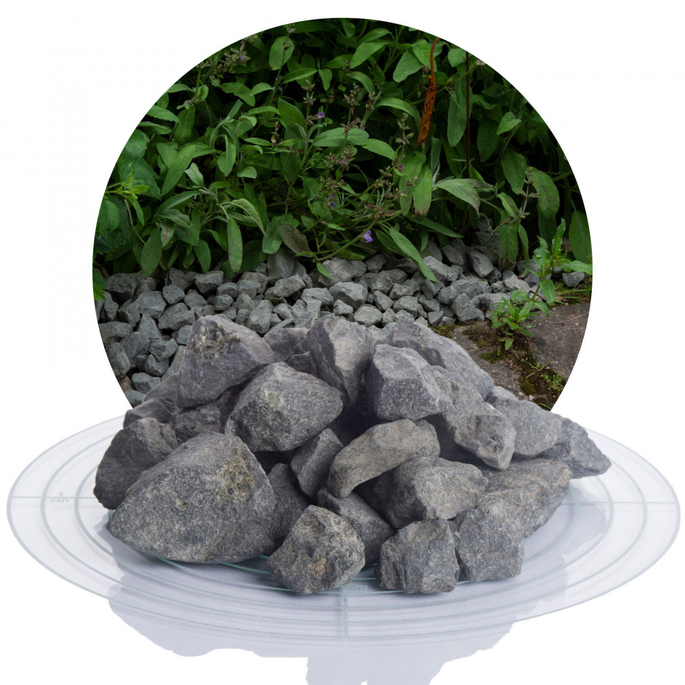 Basalt Ziersplitt anthrazit 16-32 mm von Schicker Mineral
