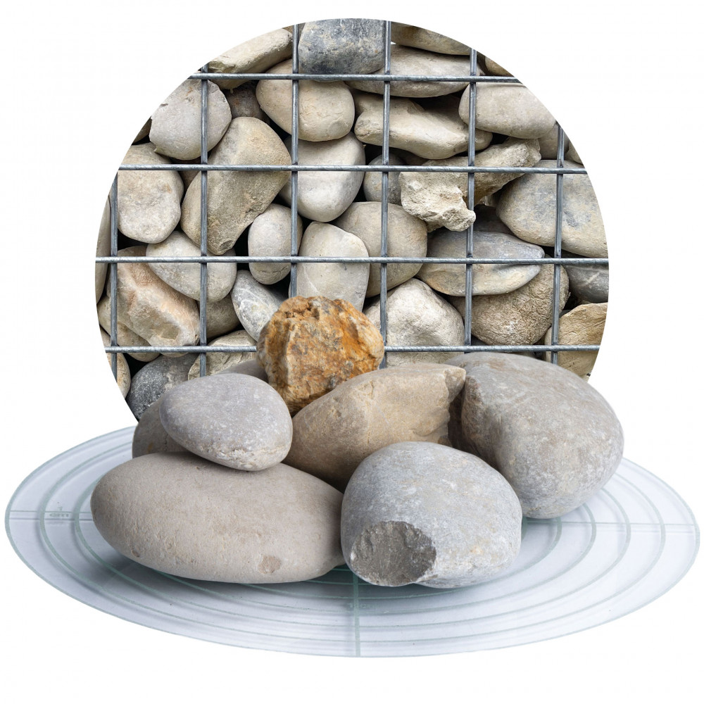 Isarkies Gabionensteine bunt 32-60 mm von Schicker Mineral