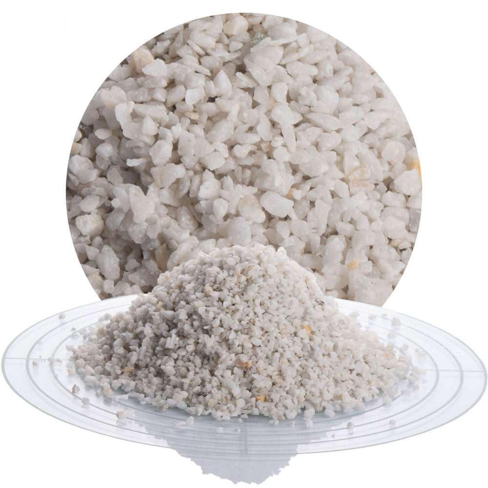 Marmor Fugensplitt weiß 1-3 mm von Schicker Mineral
