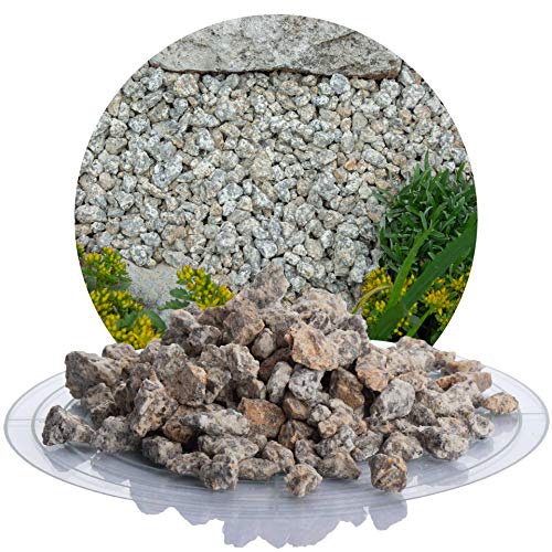 Schicker Mineral Granit Ziersplitt gelb 25 kg in 8-16 mm und 16-32 mm, ideal zur Gartengestaltung, gelber Granit Naturstein Splitt (8-16 mm) von Schicker Mineral