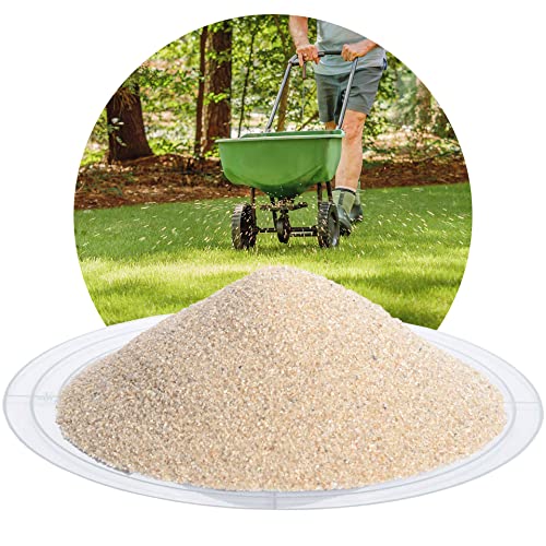 Schicker Mineral Rasensand 0,4-0,8 mm 10 kg, Spezial Rasensand zur Rasenpflege, Bodenauflockerung, für grünen Rasen, zur Belüftung des Bodens von Schicker Mineral