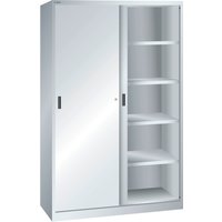 LISTA Schiebetürschrank, (BxTxH) 1000x580x1950mm, 4 Verstellböden, lichtgrau von Lista