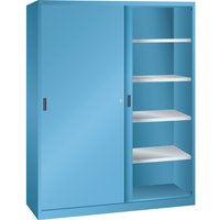 LISTA Schiebetürschrank, (BxTxH) 1500x400x1950mm, 8 Verstellböden, lichtblau von Lista