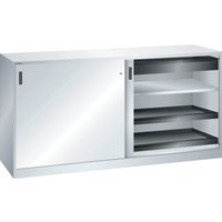 LISTA Werkzeugschrank, (BxTxH) 2000x580x1000mm, 4 Auszüge, 2 Schubladen, lichtgrau von Lista