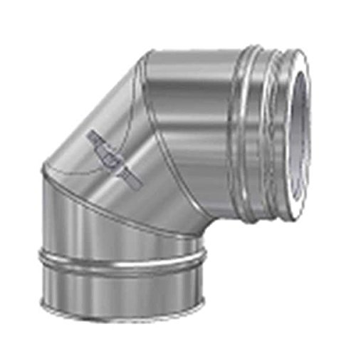 Ø 130 mm Schiedel ICS Bogen 90° mit Reinigungsöffnung flach von Schiedel