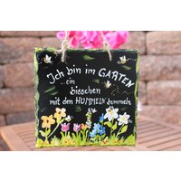 Bin Im Garten Hummeln Ca. 15 X cm von Schiefermalerin