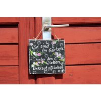 Sind Im Garten Schiefer Handbemalt Ca. 15 X cm Wunderbar Gartendeko Sind Im Garten Schiefer Handbemalt Ca. 15 X cm Wunderbar Gartendeko von Schiefermalerin
