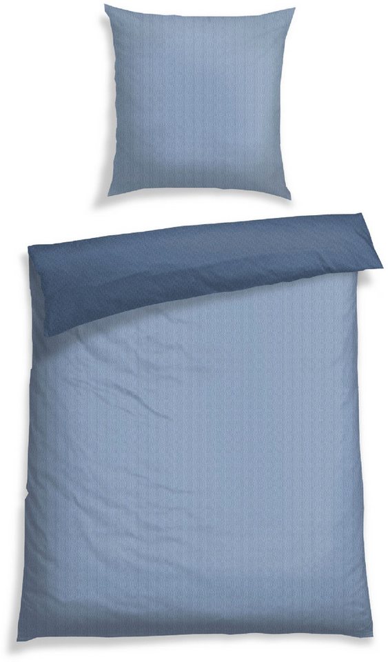 Schiesser Bettwäsche Silva in einem simplen Minimaldessin in angesagter Strickoptik, Renforcé, 2 teilig, MADE IN GREEN by OEKO-TEX® von Schiesser