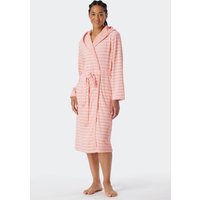 Schiesser Bademantel "Feather Terry", Bindegürtel, Kapuze, Seitentaschen, Regular Fit, Frottee, weich von Schiesser