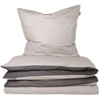 Schiesser Bettwäscheset Doubleface - Feinbiber - 2-teilig - 155 x 220 cm - Hellgrau-Dunkelgrau Schiesser Bettwäscheset Doubleface - Feinbiber - 2-teilig - 155 x 220 cm - Hellgrau-Dunkelgrau von Schiesser