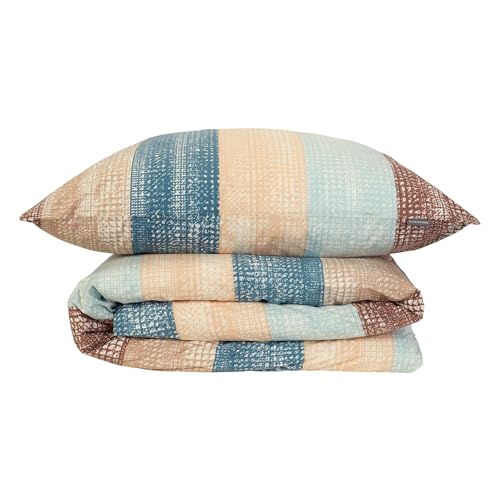 Schiesser Bettwäscheset Emilia - Renforcé - 2-teilig - 155 x 220 cm - Petrol von Schiesser