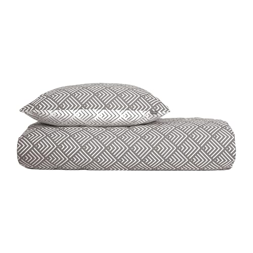Schiesser Bettwäscheset Mabel | Renforcé | 100% Baumwolle aus nachhaltiger Produktion | 155x200 cm + 80x80cm | Grau Schiesser Bettwäscheset Mabel | Renforcé | 100% Baumwolle aus nachhaltiger Produktion | 155x200 cm + 80x80cm | Grau von Schiesser