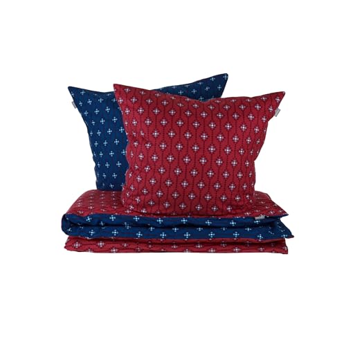 Schiesser Bettwäscheset Nahla - Feinbiber - 2-teilig - 135 x 200 cm - Rost-Dunkelblau Schiesser Bettwäscheset Nahla - Feinbiber - 2-teilig - 135 x 200 cm - Rost-Dunkelblau von Schiesser