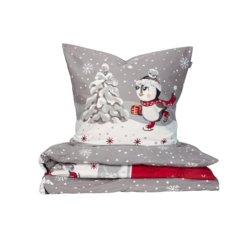 Schiesser Bettwäscheset Telso - Feinbiber - 2-teilig - 135 x 200 cm - Grau Schiesser Bettwäscheset Telso - Feinbiber - 2-teilig - 135 x 200 cm - Grau von Schiesser