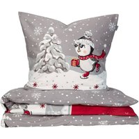 Schiesser Bettwäscheset Telso - Feinbiber - 2-teilig - 155 x 220 cm - Grau Schiesser Bettwäscheset Telso - Feinbiber - 2-teilig - 155 x 220 cm - Grau von Schiesser
