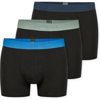 Schiesser Boxershorts ""95/5"", (3er Pack), mit farbigem Logobund von Schiesser