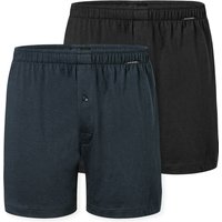 Schiesser Boxershorts "Boxershorts Multipacks", (2er Pack), lockere Passform, mit Eingriff, Gummizug von Schiesser