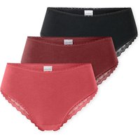 Schiesser Brasilslip "Modern Multipacks", (3er Pack), Spitzenbänder, Single-Jersey, Baumwollmischung von Schiesser