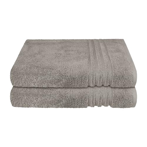 Schiesser Frottier Duschtuch Milano im 2er Set | 100% Baumwolle aus nachhaltiger Produktion | weich, saugstark, farbecht | 70x140cm | Hellgrau Schiesser Frottier Duschtuch Milano im 2er Set | 100% Baumwolle aus nachhaltiger Produktion | weich, saugstark, farbecht | 70x140cm | Hellgrau von Schiesser