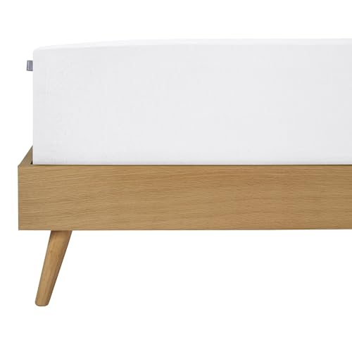 Schiesser Feinbiber Spannbettlaken Finni | 100% Baumwolle aus nachhaltiger Produktion | für Matratzen 160x200cm - 180x200cm | Matratzenhöhe bis 18cm| Weiß von Schiesser