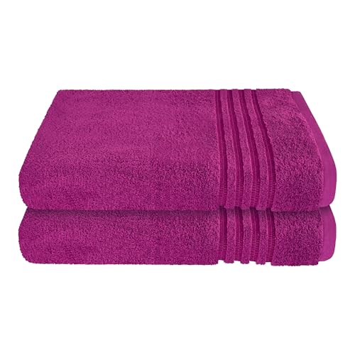 Schiesser Frottier Duschtuch Milano im 2er Set | 100% Baumwolle aus nachhaltiger Produktion | weich, saugstark, farbecht | 70x140cm | Fuchsia Schiesser Frottier Duschtuch Milano im 2er Set | 100% Baumwolle aus nachhaltiger Produktion | weich, saugstark, farbecht | 70x140cm | Fuchsia von Schiesser