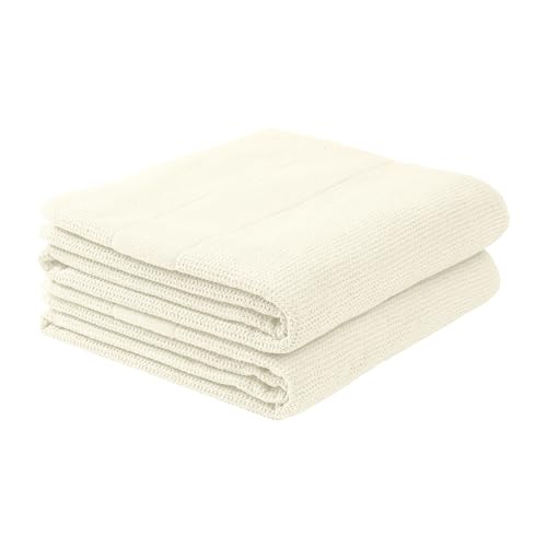 Schiesser Frottier Frottier Duschtuch Turin im 2er Set | 100% Baumwolle aus nachhaltiger Produktion | flauschig, saugstark, farbecht | 70x140cm | Offwhite von Schiesser