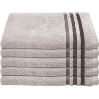 Schiesser Gästehandtücher "Skyline Color aus 100 % Baumwolle mit eleganter Streifenbordüre" MADE IN GREEN by OEKO-TEX von Schiesser