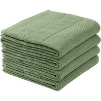 Schiesser Handtücher "Turin im 4er Set aus 100% Baumwolle", (4 St.), Reiskorn-Optik, Made in Green von Schiesser