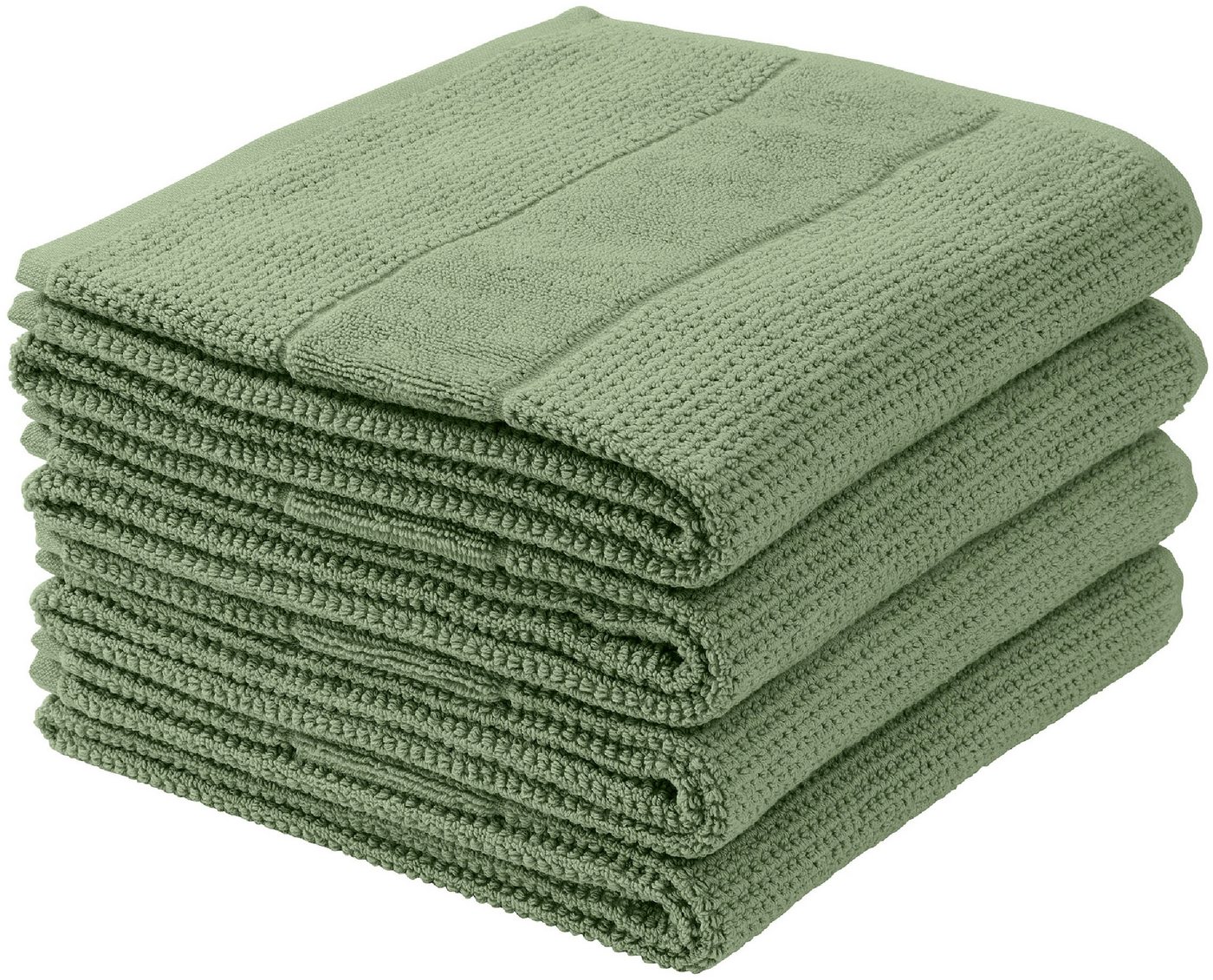 Schiesser Handtücher Turin im 4er Set aus 100% Baumwolle, Frottier (4-St), Reiskorn-Optik, Made in Green von Schiesser