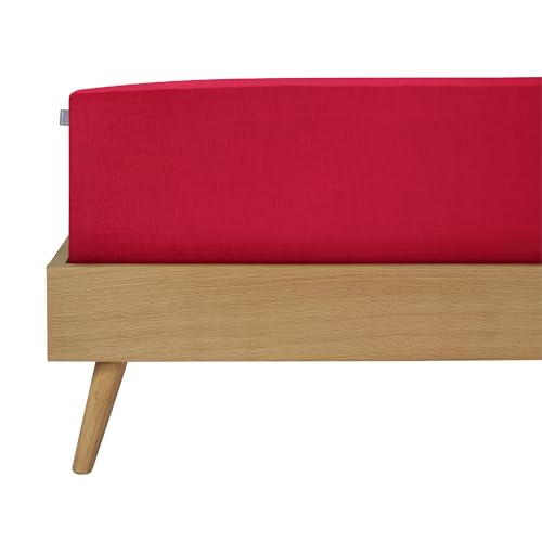 Schiesser Jersey Elasthan Spannbettlaken Elli | 97% Baumwolle aus nachhaltiger Produktion | für Matratzen 90x190cm bis 100x220cm | Matratzenhöhe bis 25cm | Rot Schiesser Jersey Elasthan Spannbettlaken Elli | 97% Baumwolle aus nachhaltiger Produktion | für Matratzen 90x190cm bis 100x220cm | Matratzenhöhe bis 25cm | Rot von Schiesser