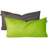 Schiesser - Kissenhüllenset Doubleface - Renforcé - 2-teilig - 40 x 80 cm - Grün-Dunkelgrau Schiesser - Kissenhüllenset Doubleface - Renforcé - 2-teilig - 40 x 80 cm - Grün-Dunkelgrau von Schiesser