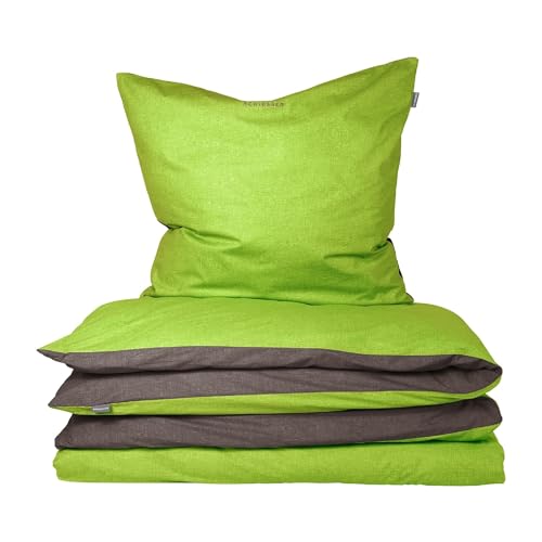Schiesser Bettwäscheset Doubleface - Renforcé - 2-teilig - 135 x 200 cm - Grün-Dunkelgrau Schiesser Bettwäscheset Doubleface - Renforcé - 2-teilig - 135 x 200 cm - Grün-Dunkelgrau von Schiesser