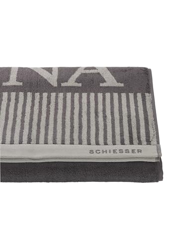 Schiesser Frottier Saunatuch Rom | garngefärbt, weich, saugstark | 100% Baumwolle | Oeko-Tex Zertifiziert | 75x200 cm | Dunkelgrau | Anthrazit Schiesser Frottier Saunatuch Rom | garngefärbt, weich, saugstark | 100% Baumwolle | Oeko-Tex Zertifiziert | 75x200 cm | Dunkelgrau | Anthrazit von Schiesser