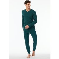 Schiesser Schlafanzug "Casual Essentials", (2 tlg.), mit bequemen Bündchen von Schiesser
