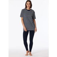 Schiesser Schlafanzug ""Casual Essentials"", (2 tlg.), mit längerem Schnitt und modischen Streifen von Schiesser