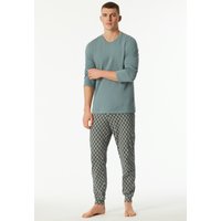 Schiesser Schlafanzug "Casual Essentials" 2 tlg. mit bequemen Bündchen von Schiesser